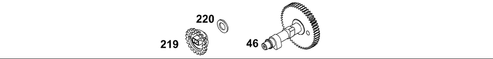 Camshaft Diagram and Parts List for 133232-1012-XX  Briggs and Stratton Engine
